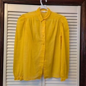 Vintage Women's Button-Up Blouse